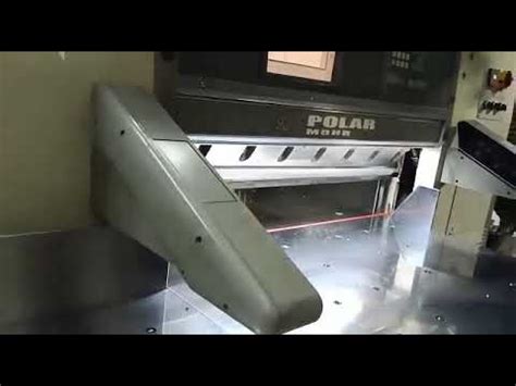 Working Video Of Polar Mohr Paper Cutting Machine Inch Youtube