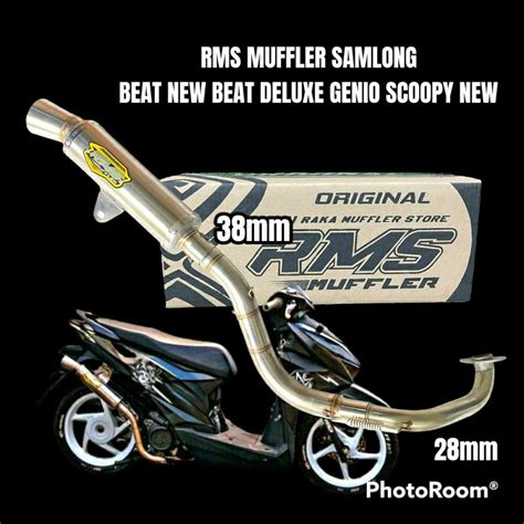 Jual KNALPOT BEAT NEW BEAT DELUXE GENIO SCOOPY NEW SAMLONG RMS MUFFLER