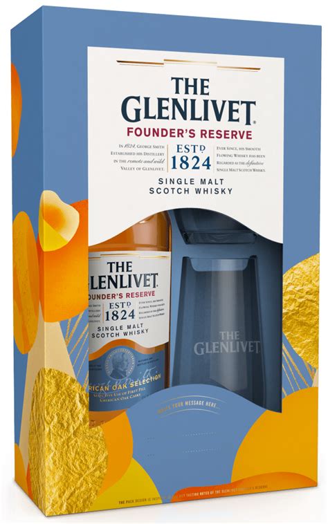 The Glenlivet Founder S Reserve Single Malt Whisky Two Glass Gift Set