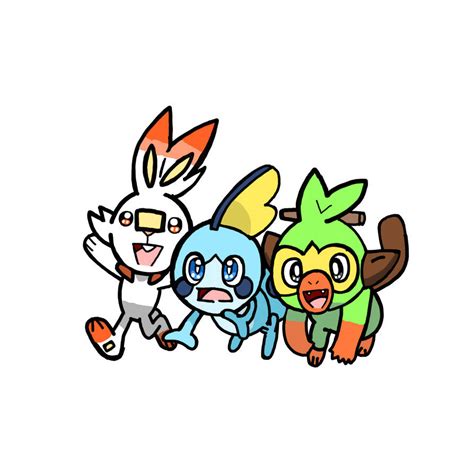 Scorbunny Sobble And Grookey By Robynhillzone1994 On Deviantart