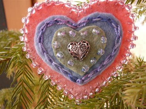 Heart Brooch Birthday Or Mother S Day Brooch One Of A Kind Felt Waldorf Brooch Etsy