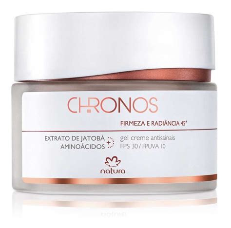 Crema Gel Antiseñales 45 Firmeza y Luminosidad Natura Chronos día para