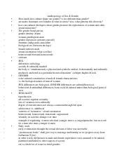 Anthro Of Sex And Gender Docx AnthropologyofSex Gender Howmuchdoescultureshapeourgender