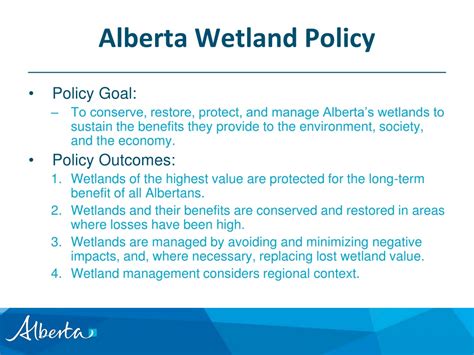 Ppt Alberta Wetland Policy A Shift In Values Powerpoint Presentation