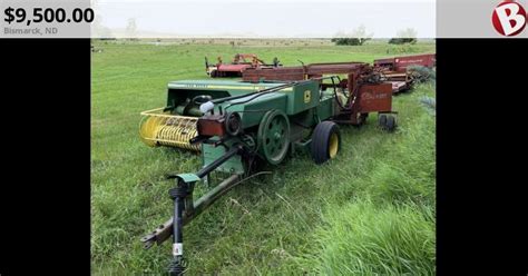 John Deere Square Baler Field Ready Makes Nice Tight Bales With