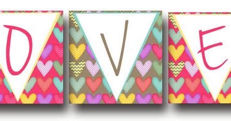 My Fashionable Designs: LOVE Banner FREE Printable