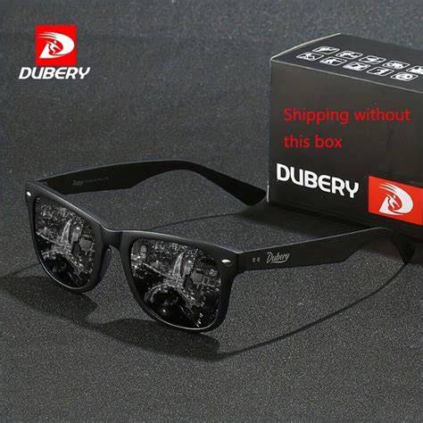 Dubery Dubery Carbon Fiber Mirror Leg Polarized Fashion Glasses For Men