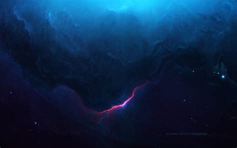 Blue Nebula Scenery, HD Artist, 4k Wallpapers, Images, Backgrounds, Photos and Pictures