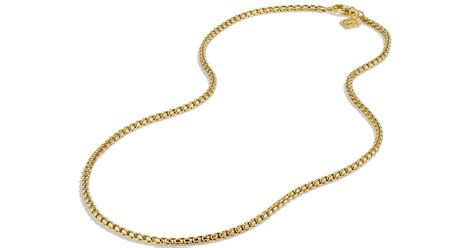 David Yurman Small Box Chain In Gold In Yellow Lyst