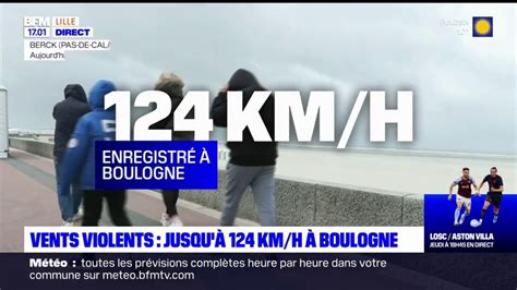 Nord Pas de Calais des rafales de vent jusqu à 124 km h enregistrées à