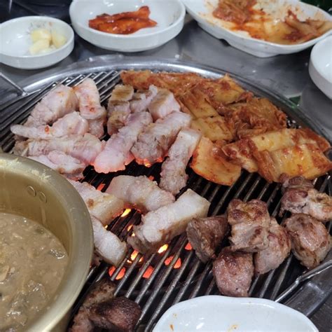 군산 추억의 연탄갈비 연탄불에 구워 먹는 고기 맛집~ 네이버 블로그