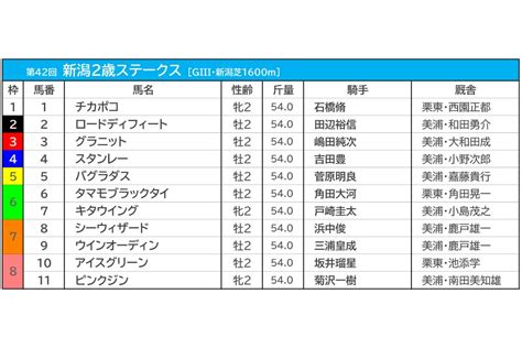 【新潟2歳s2022】過去10年の枠順・騎手データから読み解く狙うべき馬とは Spread