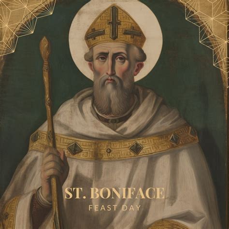 St. Boniface Feast Day - Parish Content - Catholic Social Media Content, Photos, Canva Templates