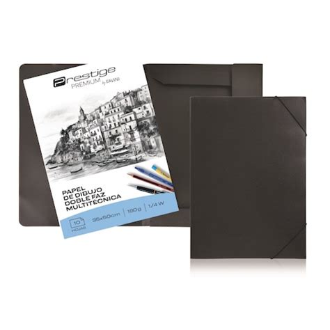 Carpeta Dibujo Elastico Plastica Omega Watman Oficina Archivar Y