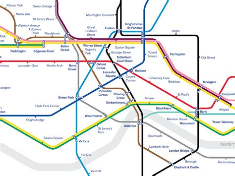 London Underground Tube Map Original Art Print/poster - Etsy