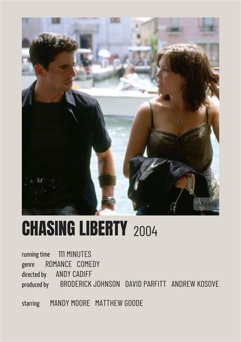 CHASING LIBERTY (movie poster) | Romcom movies, Girl movies, Romantic ...