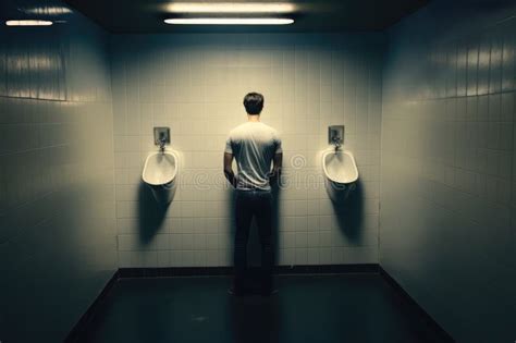Gay Man Using A Urinal In A Gay Club Toilet Generative AI Stock Illustration Illustration Of