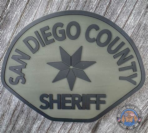 San Diego County Sheriff Pvc Velcro Swat Patch Underdog Patch Desig