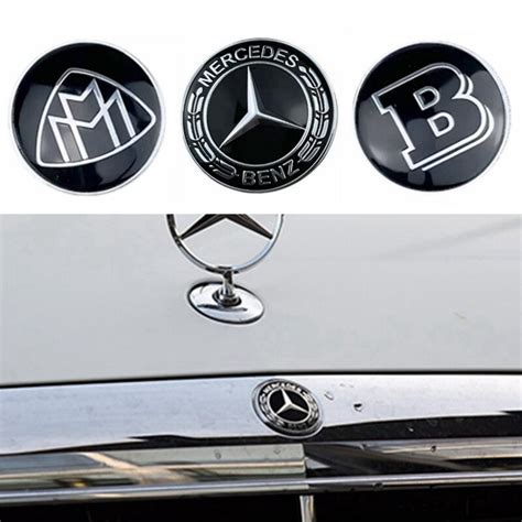 38mm Front Grille Logo For Mercedes Benz 2014 2020 E S Class Flat