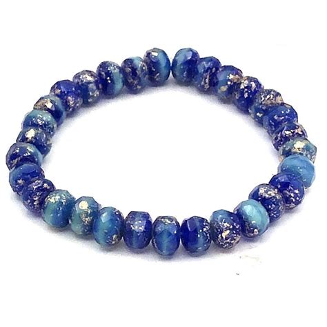 Beads Online Australia Czech Glass Beads Rondelle X Mm Cobalt