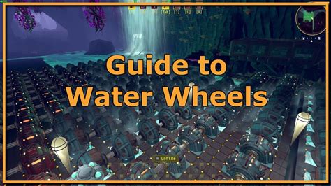 Techtonica Guide To Water Wheels Youtube