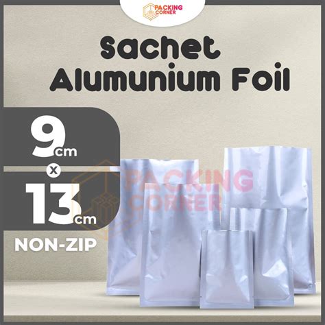 Jual Plastik Sachet Bag Saset Alumunium Foil Full Bubuk Kopi Silver