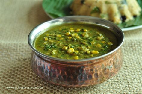 Makai Palak Curried Corn With Spinach Recipes R Simple