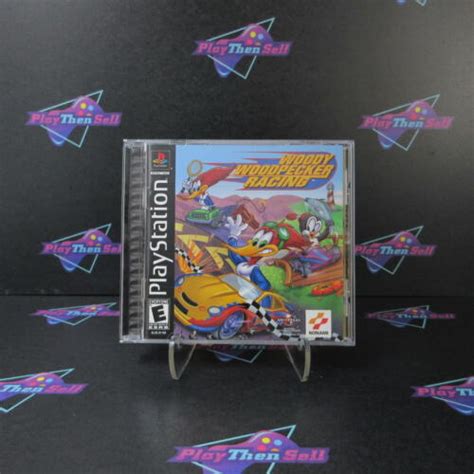 Woody Woodpecker Racing Ps1 Playstation 1 Complete Cib Ebay