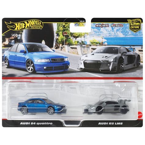 Hot Wheels Car Culture Premium 1 64 Véhicules Audi S4 Quattro et Audi