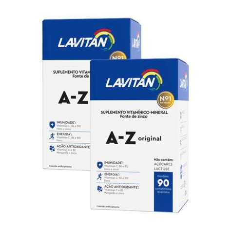 Kit Lavitan A Z Original Suplemento Alimentar 60 Comprimidos 2