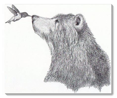 Bear Pencil Sketch at PaintingValley.com | Explore collection of Bear ...