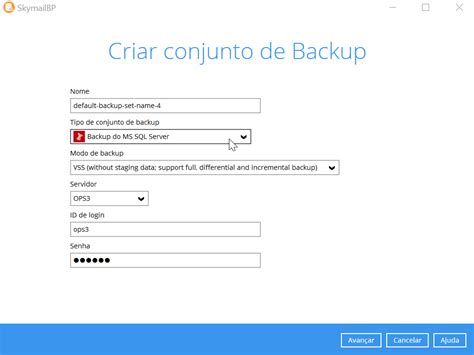 Criar Conjunto De Backup Sql Server Ajuda Skymail