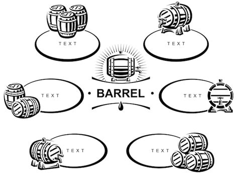 Premium Vector Barrels Collection Set Collection Icon Barrels Vector