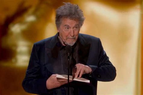 Al Pacino Se Disculpa Por Su Controvertida Lectura De Mejor Pel Cula En