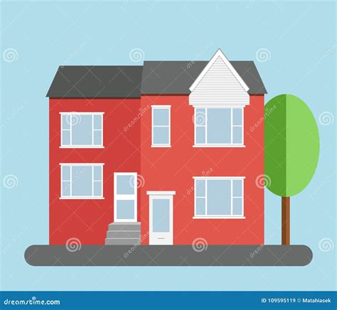 Duplex House Stock Illustrations Duplex House Stock Illustrations