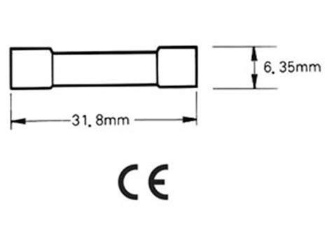 Fusible Cerámico 6 x 32 mm Lento Homologado 20 A 600 V