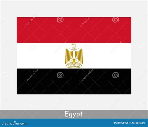 National Flag Of Egypt Egyptian Country Flag Arab Republic Of Egypt Detailed Banner Stock