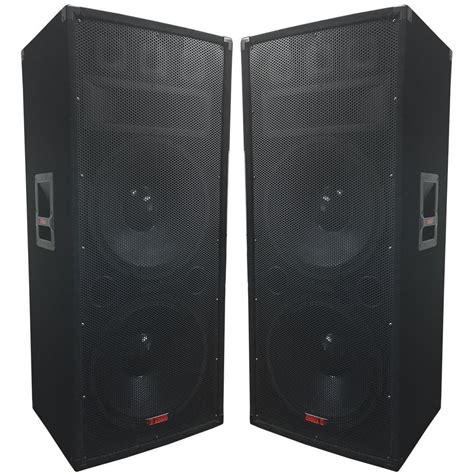 Dj Speaker Pa Speaker A Pair Of Dual 15 Speakers 1500 Watts 3 Way