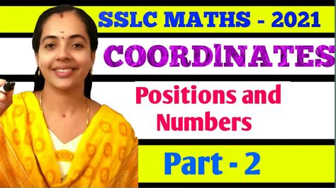 POSITION AND NUMBERS COORDINATES PART 2 SSLC MATHS CHAPTER 6