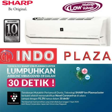 Jual Ac Sharp 1 Pk Thailand Plasmacluster Low Watt Ah Ap09uhl Di Seller