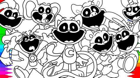 Smiling Critters New Coloring Pages Coloring Poppy Playtime Chapter