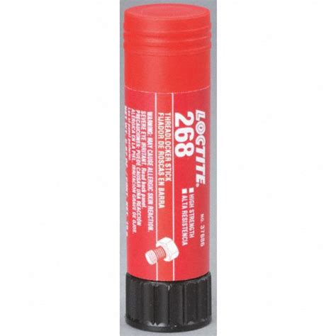 Loctite 268 Series High Strength Threadlocker Red Solid 067 Oz Stick