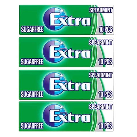 Extra Gum Green Spearmint 14 Gram 4 Pieces Online | Carrefour Jordan