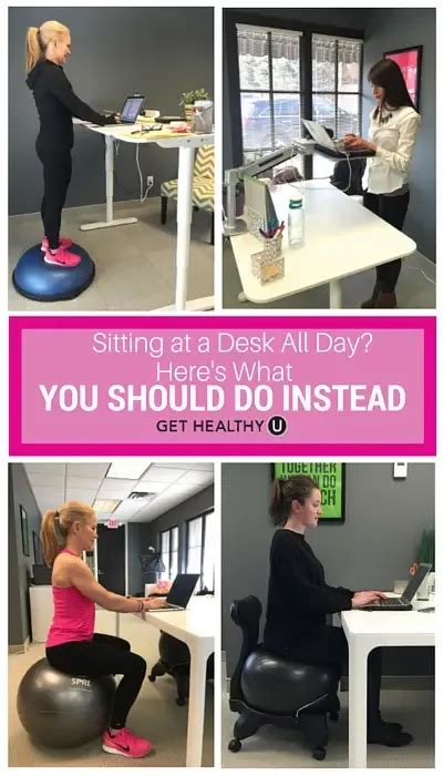 Desk Workout Workout At Work Standing Desk Exercises Stay Fit Get