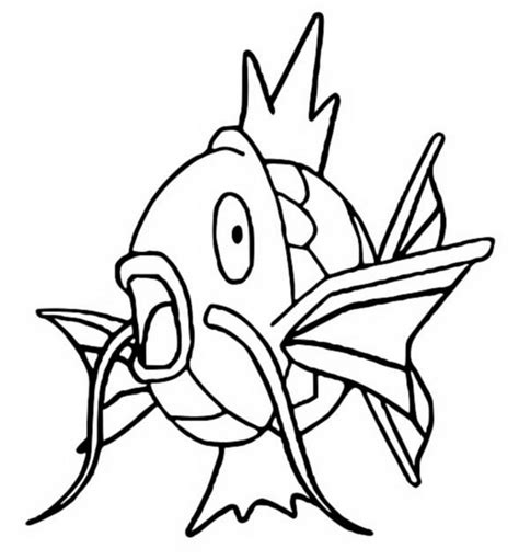 Dibujos Para Colorear Pokemon Magikarp Dibujos Pokemon