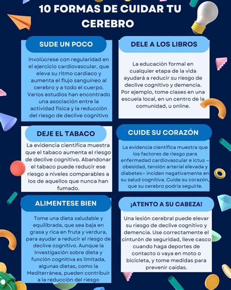 10 Formas De Cuidar Tu Cerebro Confeafa