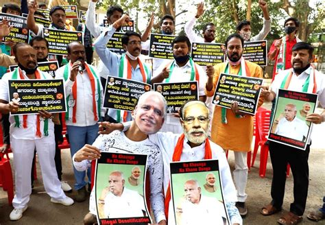 Congress Protests Against Karnataka Govt