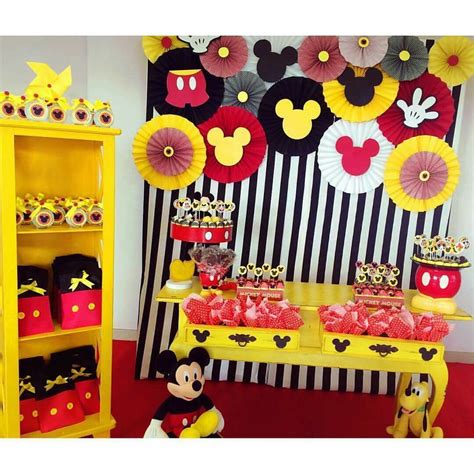 Mickeymousebirthdaypartyideas1st Fiesta De Mickey Mouse Decoracion