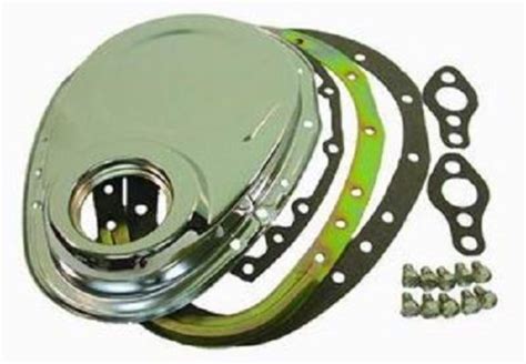 Chrome Sbc Chevy 2pc Timing Chain Cover Kit Pirate Mfg