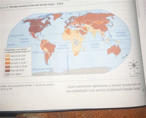 Observe o mapa da figura 8 página 18 e responda a globalização inclui